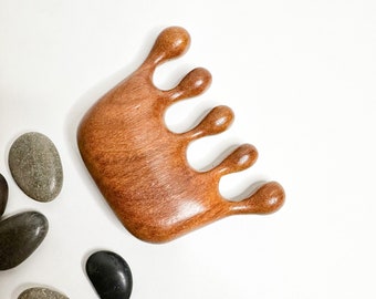 Natural Handmade Wooden Scalp Massager - Organic | Plastic Free | Compostable