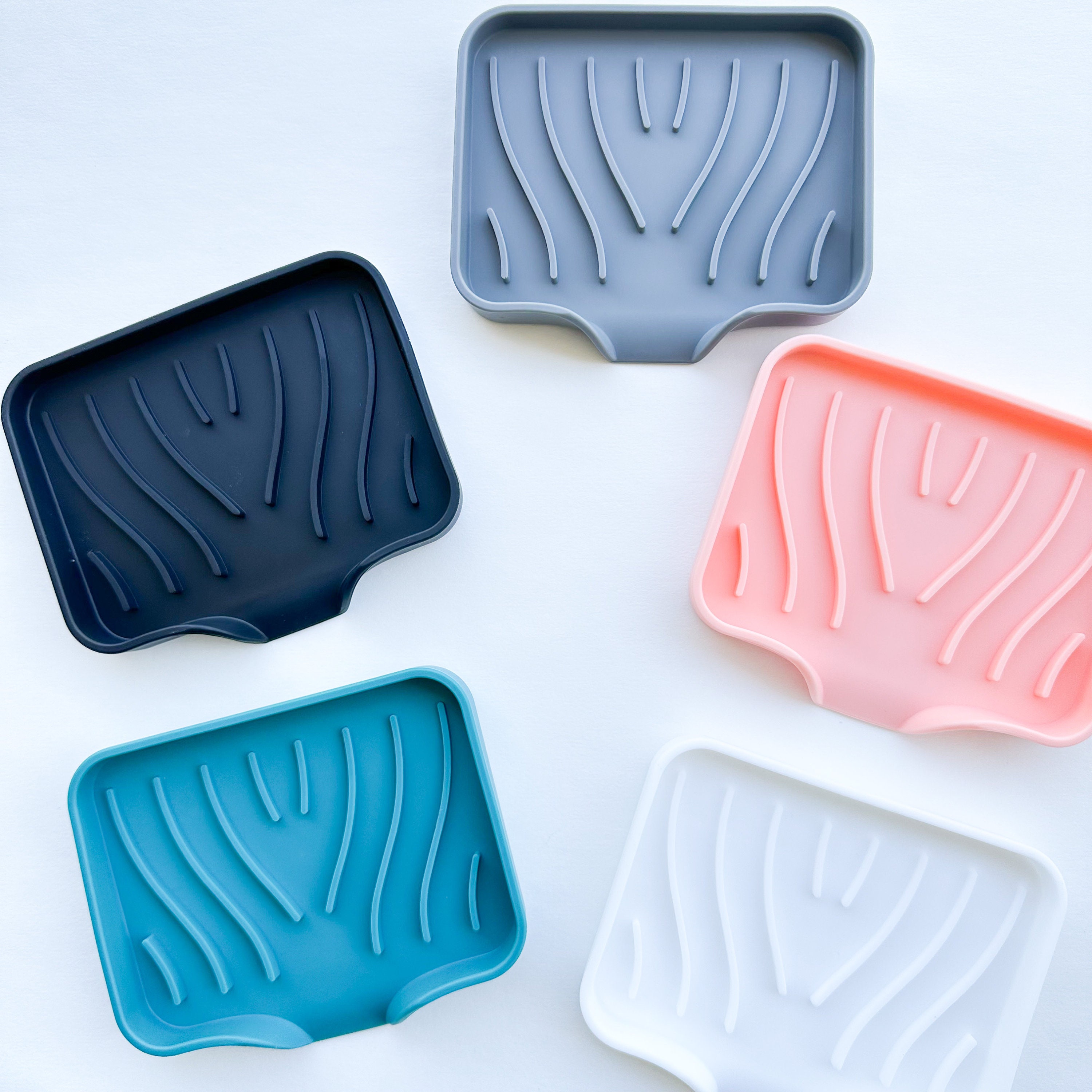 Buff Swirl Silicone Soap Dish