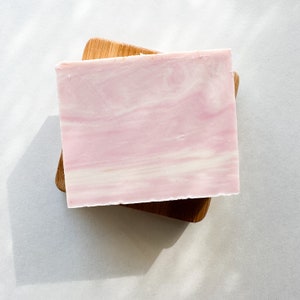 Organic Handmade Natural Soap Eco friendly Biodegradable Vegan Bath Body & Facial Soap Rose