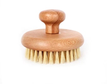 Organic Reusable Sisal Dry Body Brush - Plastic Free Natural Bristle Body Brush & Exfoliate