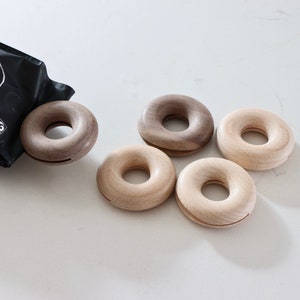 Plastic Free Natural Reusable Wooden Donut Bag Clips - Eco Friendly | Biodegradable
