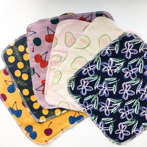 Organic Reusable Handmade UnPaper Cloth Towel - Single ply 100% Cotton Made - Set of 6 Towels
