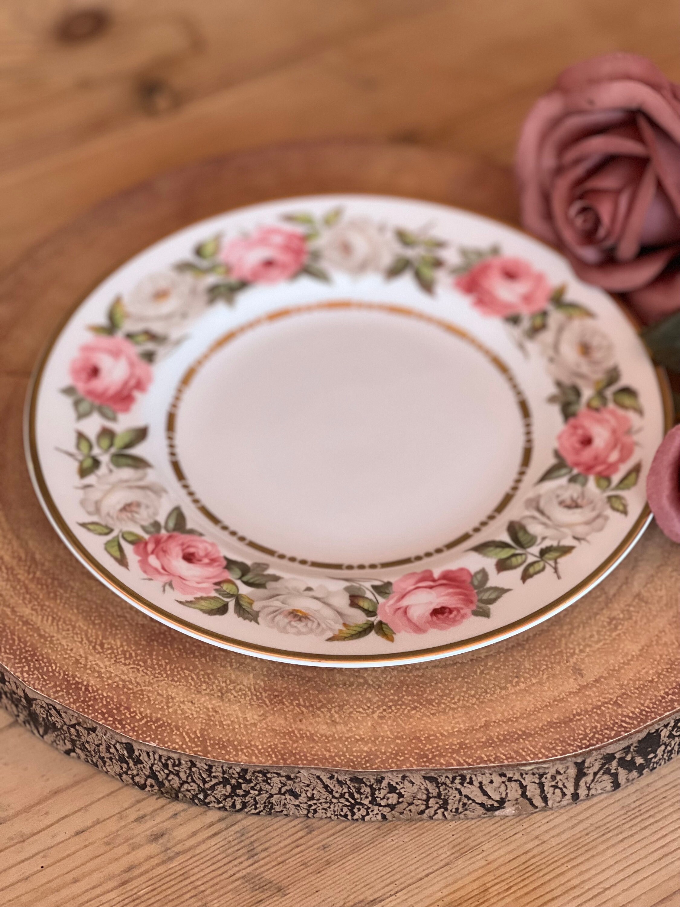 Royal Worcester Royal Garden 1969 Dot and Dash Gold Line - Etsy