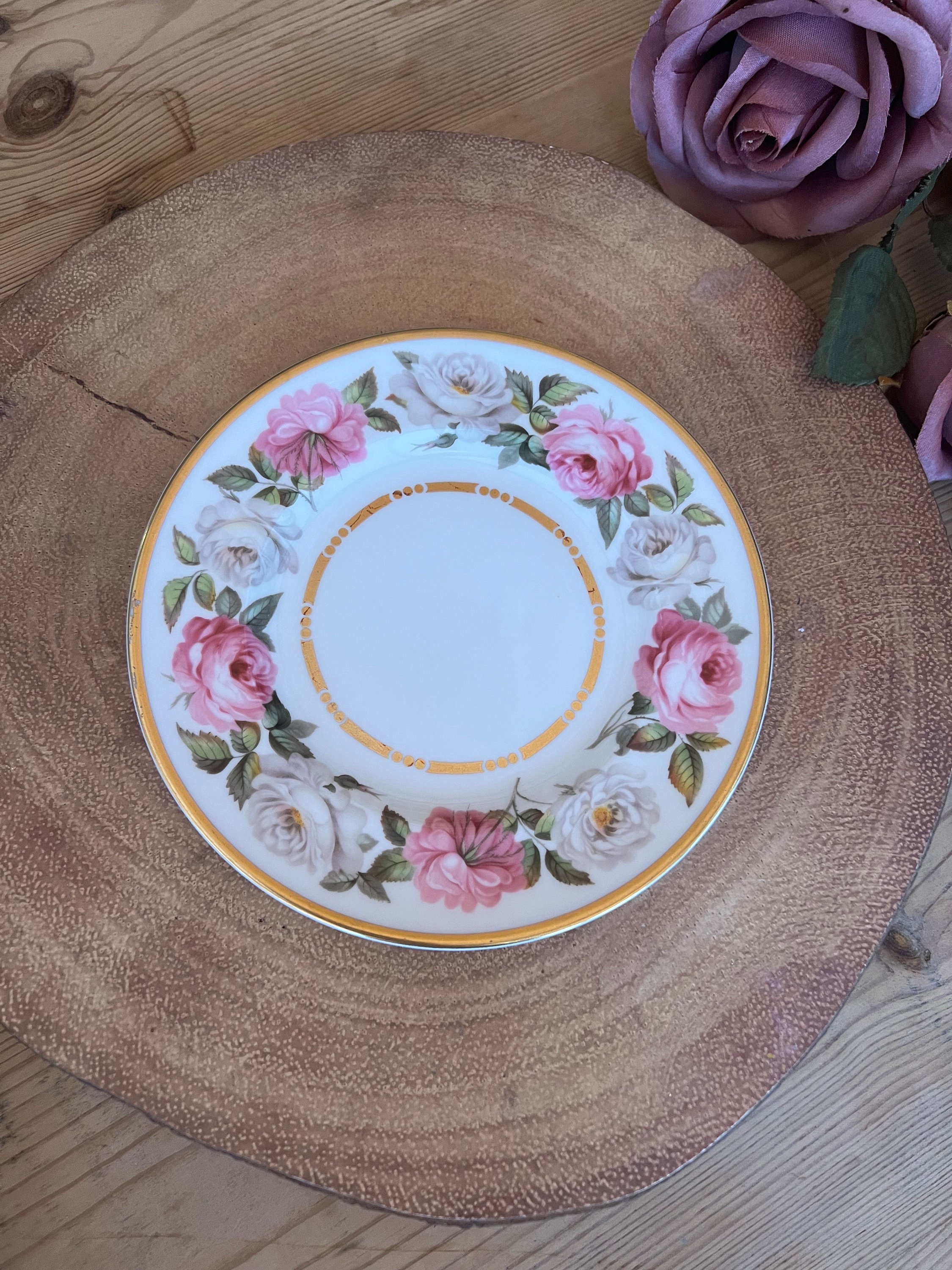 Royal Worcester Royal Garden 1969 Dot and Dash Gold Line - Etsy