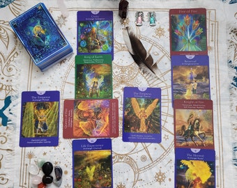 Angelic Tarot Reading - Celtic Cross 1 spread of 10 cards