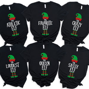 Custom The Elf Shirt, Custom Elf Shirt, Christmas Family Matching, Funny Christmas Shirt, Christmas Elf Shirts, Christmas Family Matching