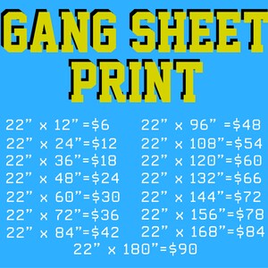 DTF Gang Sheet, Custom Heat Transfer, Full Color, Bulk Gang Sheet, DTF Transfer Custom, Ready For Press, Bulk DTF Sheets, Custom Dtf Print