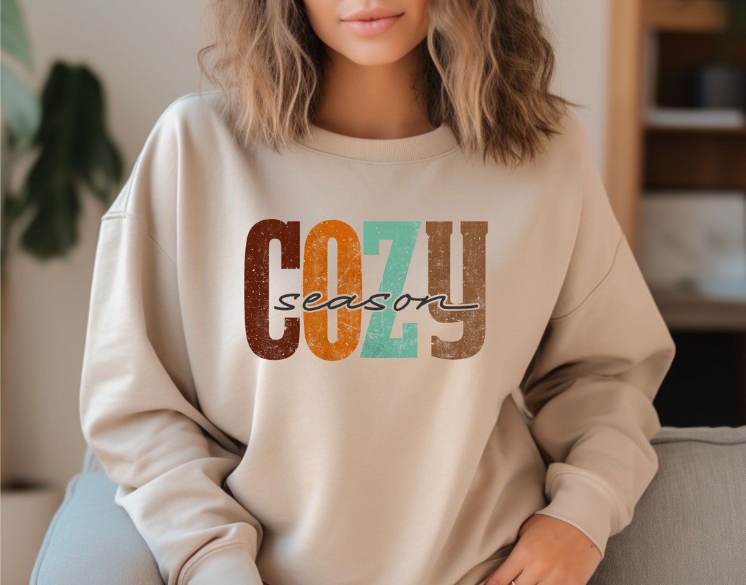 Cozy Season Sweatshirt, Cute Autumn Lover Shirt, Gift Halloween, Cozy ...