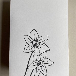 December-Narcissus Geboortemaand Bloemenkaart