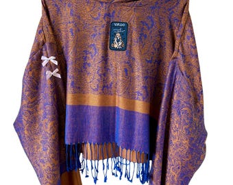 Zodiac // Virgo-  Cropped Pashmina Hoodie