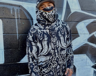 Blissful X Shuggiii Full-Length Pashmina Hoodie – FOGGY VISION