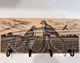 Mourning Dove Wall-Mounted Key Hanger Organizer