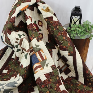 Earthen Grace Sampler Homemade Quilt