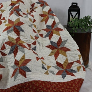 Handcrafted Woven Pinwheels Quilt