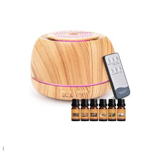 OUTIFUO Essential Oil Diffusers 550Ml,10 Essential Oils Diffuser Gift  Set,Advanc