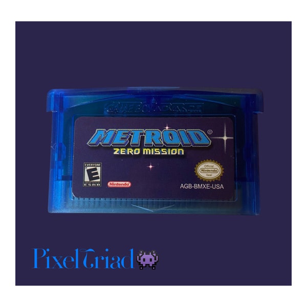 Metroid Zero Mission - GBA Blue Cartridge Gameboy Advance