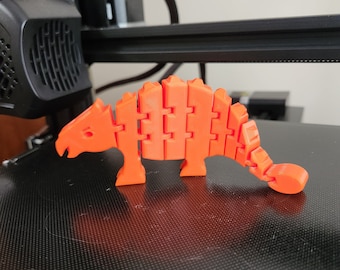 3D Printed Flexi Ankylosaurus