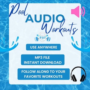 Wasser-Aerobic-Training Ton-Datei | "Mit unserer Nudel" |  Aqua-Fitness | Flachwasser-Klasse | Sprachgeführtes Workout | Nur als MP3-Download