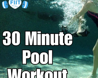 Wasseraerobic Karten: 30-Minuten Pool-Training mit Schaumstoffgewichten (PDF-Anleitung)