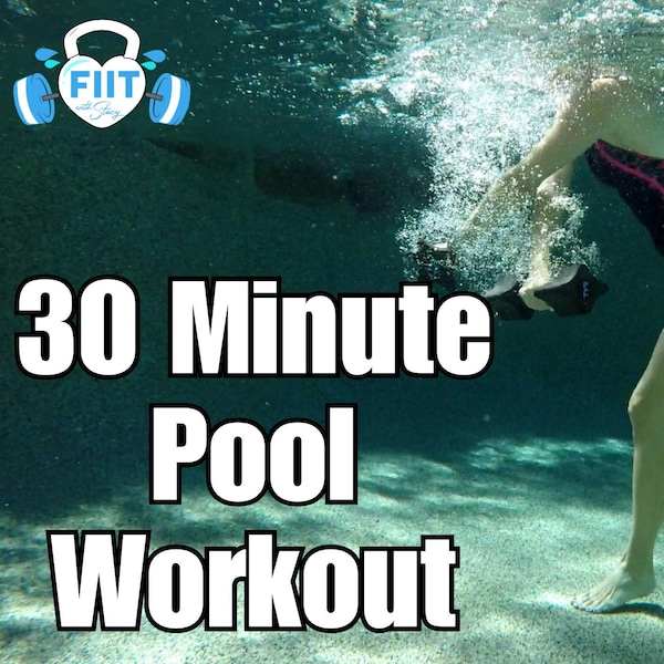 Aqua Aerobics Cards: 30 Minute Pool Workout with Foam Weights (PDF Pattern)