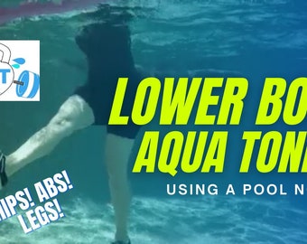 Pool-Übungskarten: Unterkörpertraining mit Nudel (Digitaler Download)