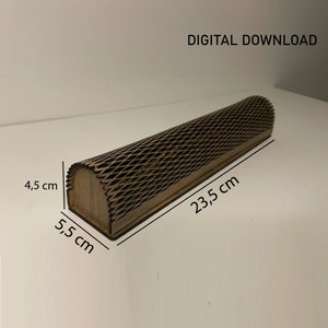 Elegante joyero para pulseras con archivos cortados a láser, ideal para regalar en San Valentín, descarga digital de archivos cortados a láser.