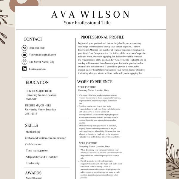 Cover Letter Business Card Resume - Il 600x600.5722441231 3hb5 