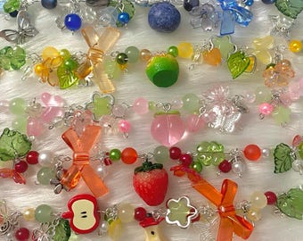fruit charm bracelets