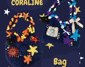 bolso coralina de crochet SOLO PATRÓN
