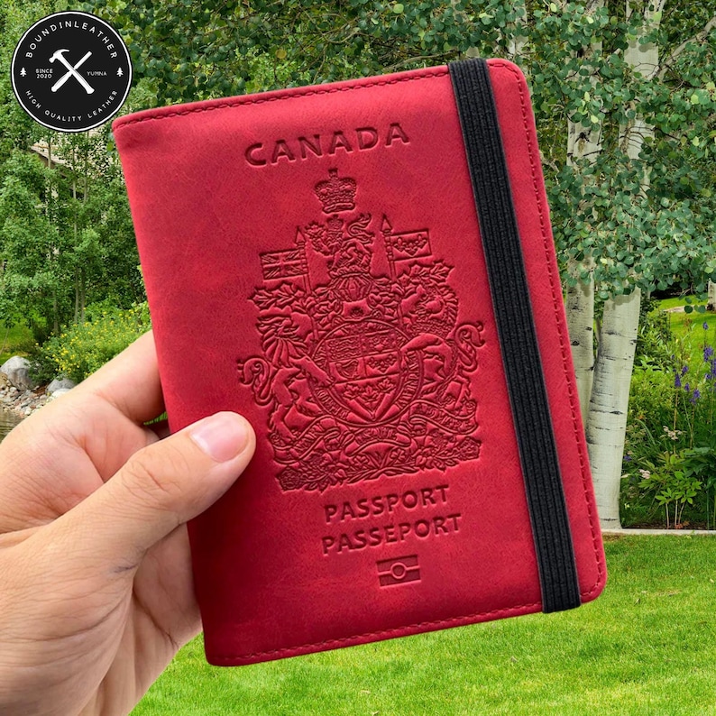 Personalized Passport Holder and Cover, Unique Canadian Passport Wallet