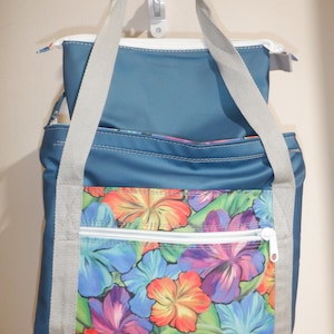 Tote Bag (Small) 14" x14" x 3 1/2" Automotive grade vinyl  plus free matching cosmetic bag