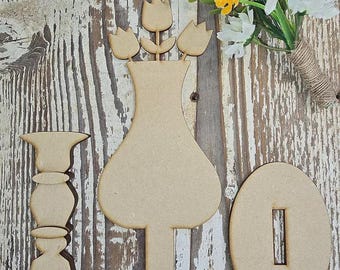 Flower Vase Spindle Insert with Spindle Holder