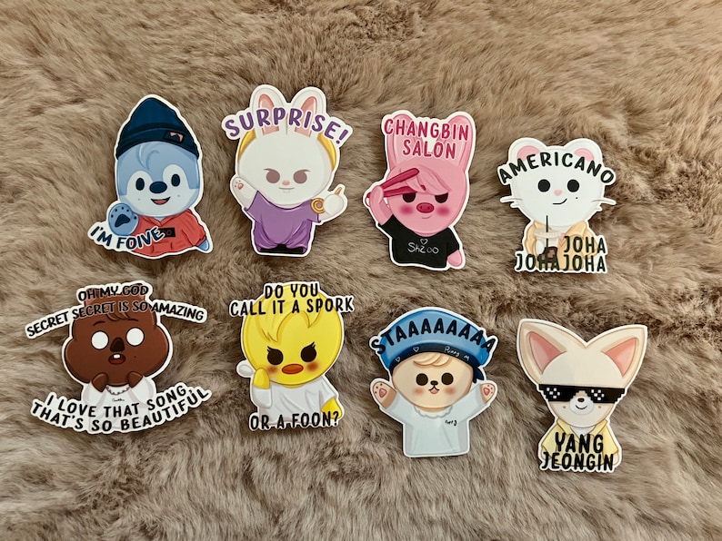 GHPKOTW Stray Kids, 50 stuks stickers, waterdichte vinylstickers, Stray Kids merch geschenken, voor laptop, waterflessen, skateboard