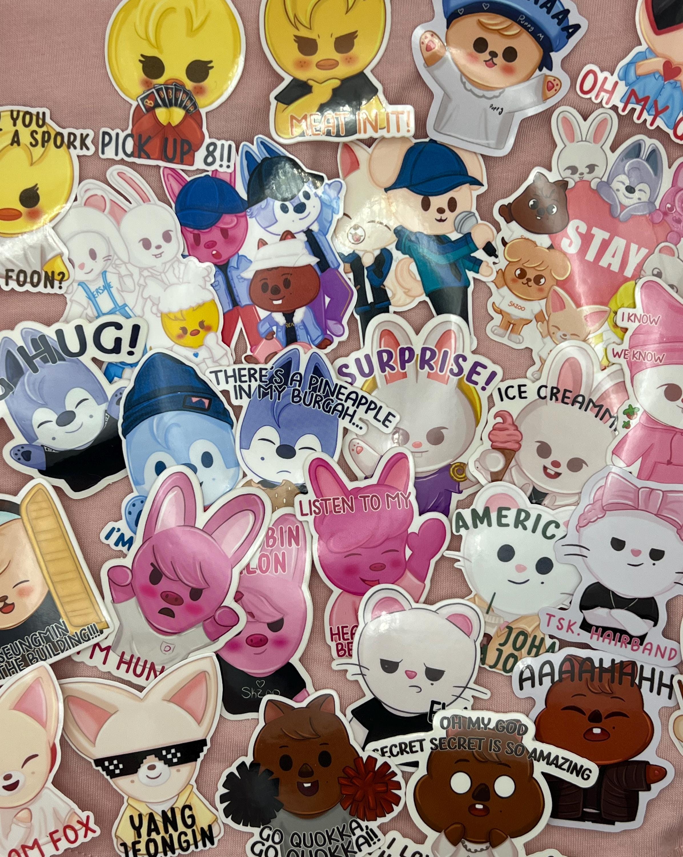 SKZOO Meme Stickers, Stray Kids Decals, Kpop Stickers, Meme Collection, Laptop Stickers, Cute Meme Merch