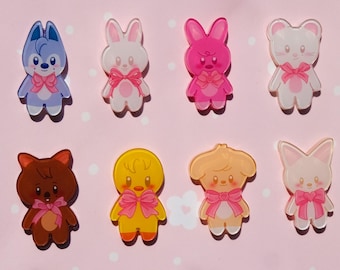 Stray Kids チャンビン SKZOO トウェッキ エンジェル / 空飛ぶ豚 ピン