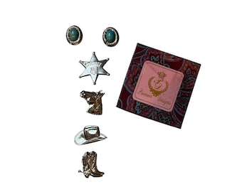 Vintage Western Style Button Cover Set