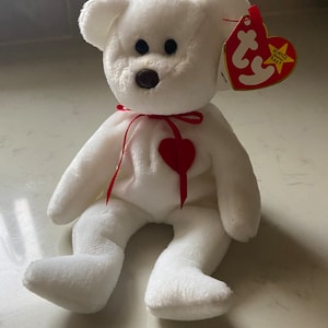 Vintage 1994 Valentino TY Beanie Baby: Tag Error Collectible