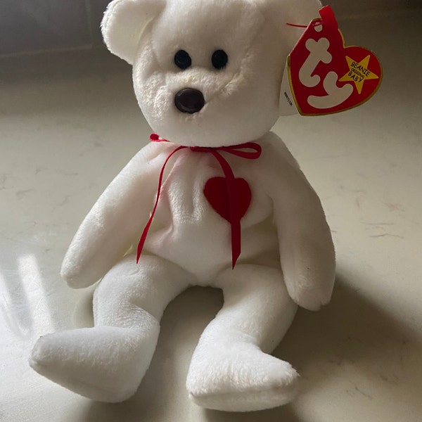 Rare Valentino 1994 TY Plush Beanie Baby with Tag Errors-great gift!