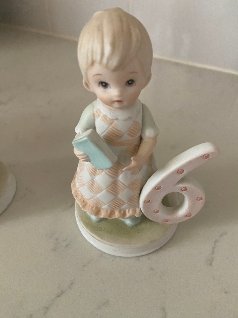Vintage Lefton China Birthday Girl Figurine - Christopher Collection - Etsy