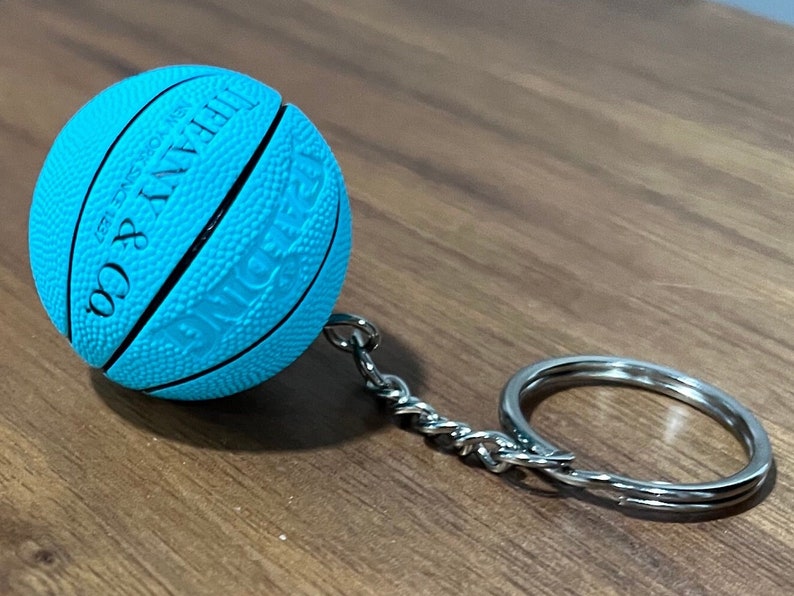 Miniature Basketball Keychain t&co Inspired Detailed Texture Etsy