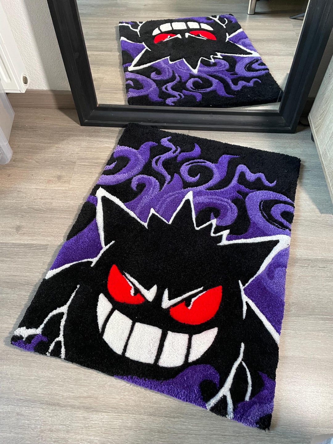 Gengear Rug Gift Idea - Handmade Rug - Gengar - Pokémon - Etsy