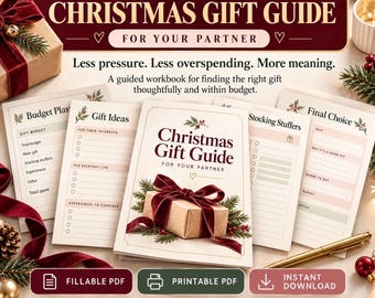 Weihnachtsgeschenkplaner – Ausfüllbares PDF