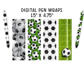 Fotbollspennaomslag || PNG || Fotbollspennaomslag || Glitterpennaomslag || Pennomslagspaket || Pennomslagssublimering|| Fotbollspenna vattenrutschkana