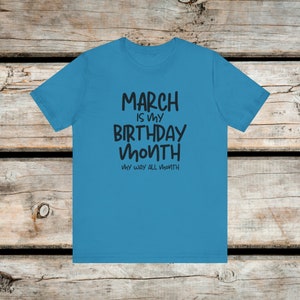 March Birthday Shirt, Custom Birthday Shirt, Funny Birthday Gift, Personalized Gift, March Queen Tee, Birthday Sweatshirt, Gift for Her