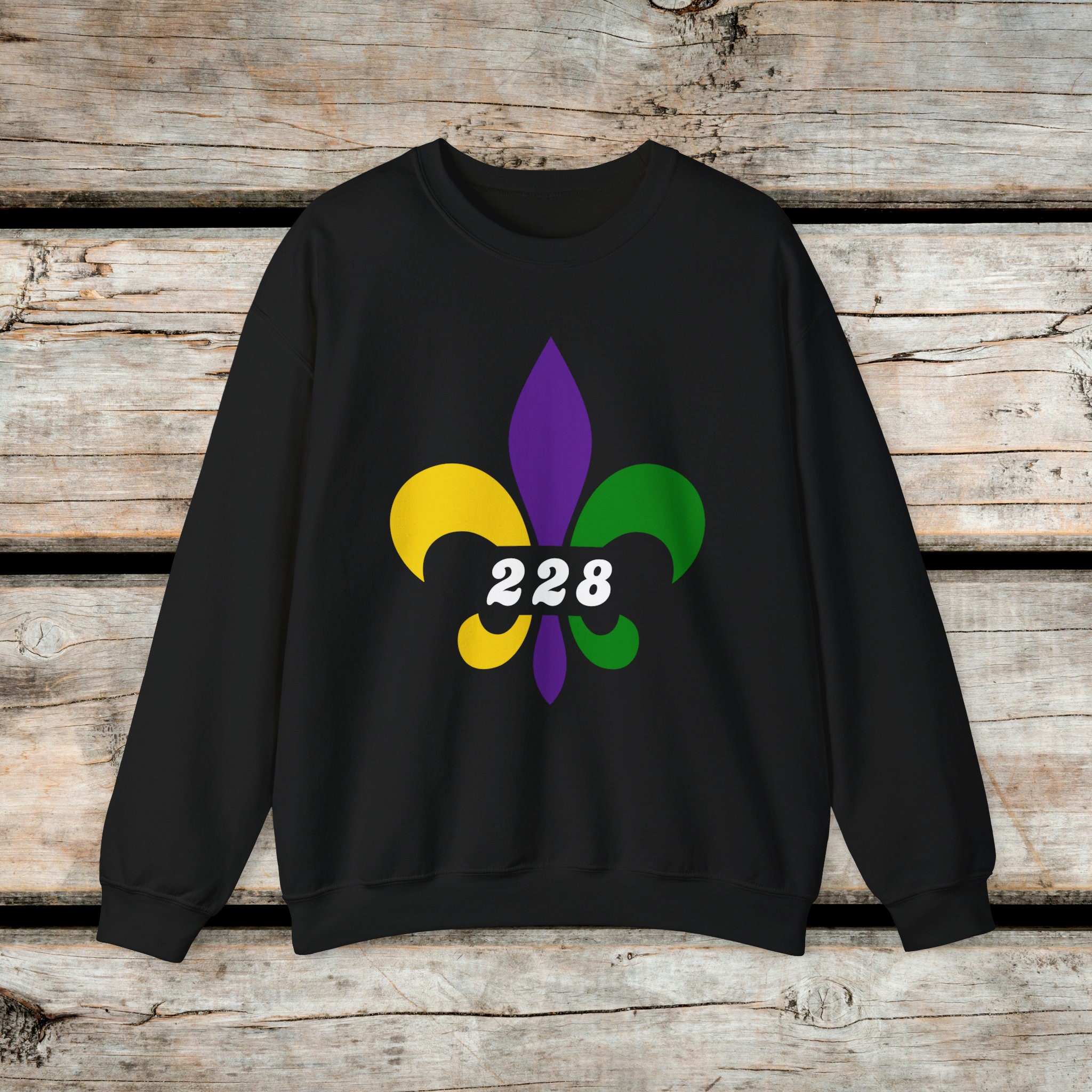 Mardi Gras Unisex Heavy Blend™ Crewneck Sweatshirt for Carnival