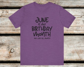 Camisa de cumpleaños de junio, camisa de cumpleaños personalizada, regalo de cumpleaños divertido, regalo personalizado, camiseta de la reina de junio, sudadera de cumpleaños, regalo para ella