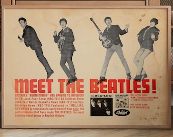 Beatles Concert 1966 Poster Heavy Cardstock - Etsy