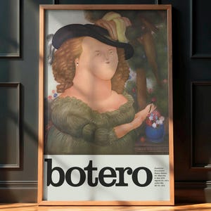 Fernando Botero - Cartaz da Exposição de 1970 - Maria Antonieta