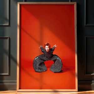 David Bowie 1973 Photo Poster - Iconic Glam Rock Wall Art