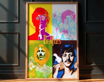 ビートルズ ジョン レノン ポスター、復刻版 リチャード アヴェドン